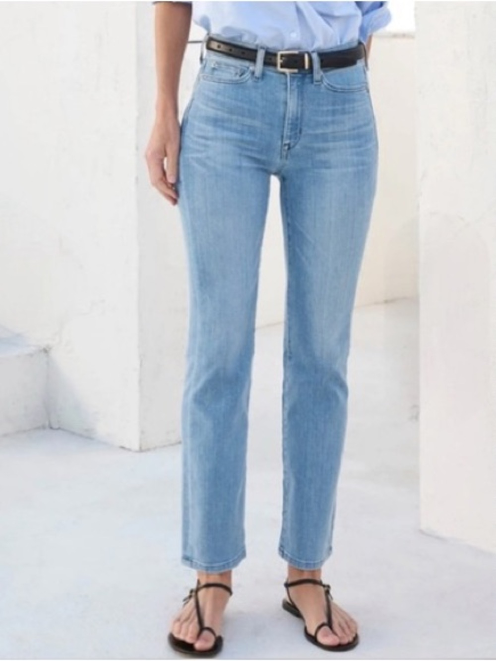 AYR The Pop Straight Ankle Jeans in Snap Crackle Size 27S